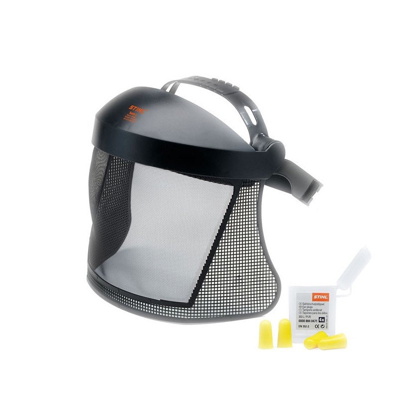 Visière intégrale courte avec grille en nylon