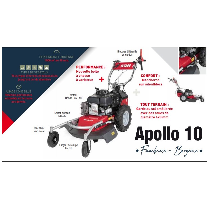 TONDEUSE DÉBROUSSAILLEUSE KIVA APOLLO 13