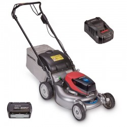 PACK-HRG466XBSEEA tondeuse 45 cm tractée Mulching HONDA 2020 avec batterie 6 ah  et chargeur