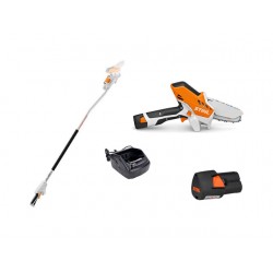 PACK Scie d'élagage sans fil Stihl GTA 26  avec batterie AS 2 et chargeur AL 1 et Rallonge réf: GA012000007