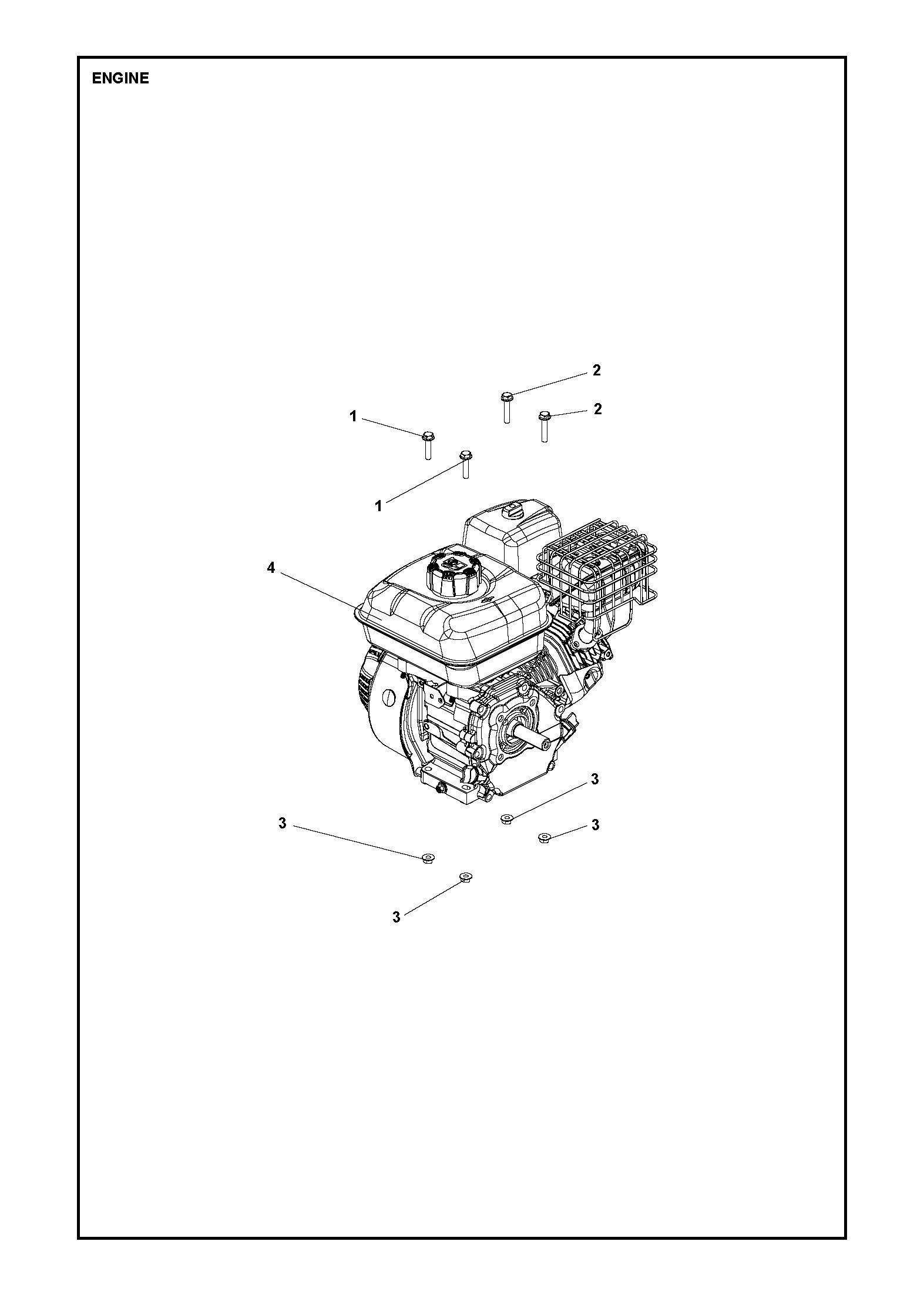 Husqvarna TR 348 - Motoculteur à fraises arrière — MOTEUR