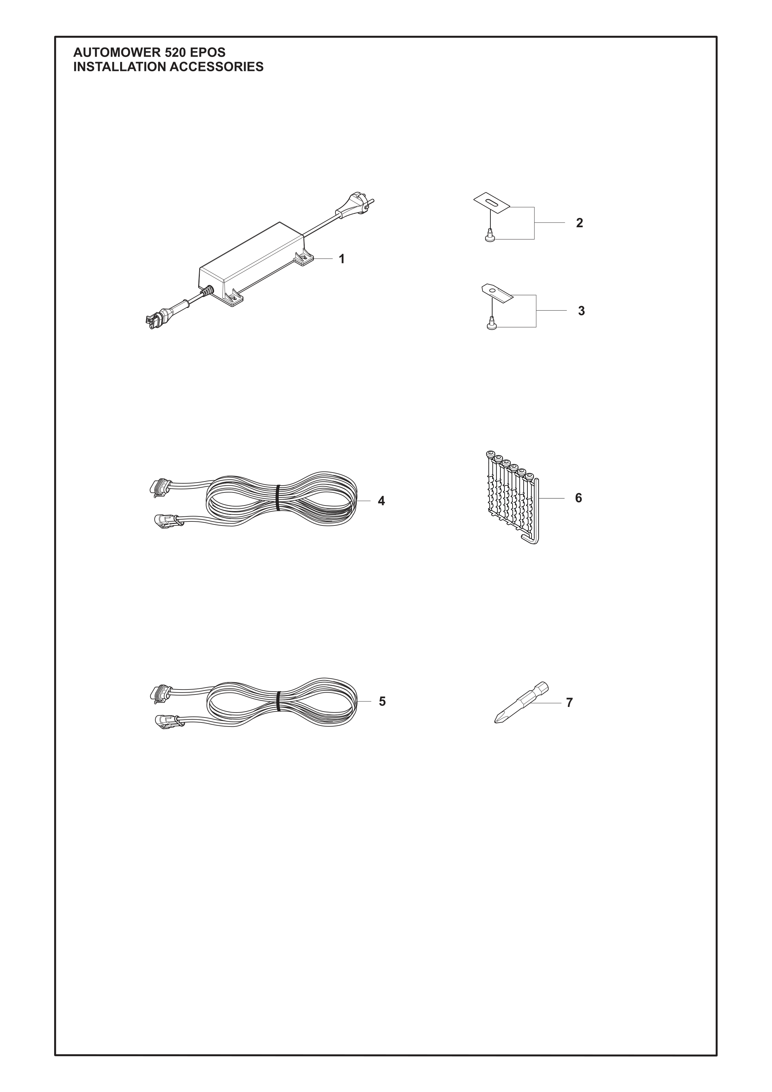 ACCESSOIRES D’INSTALLATION