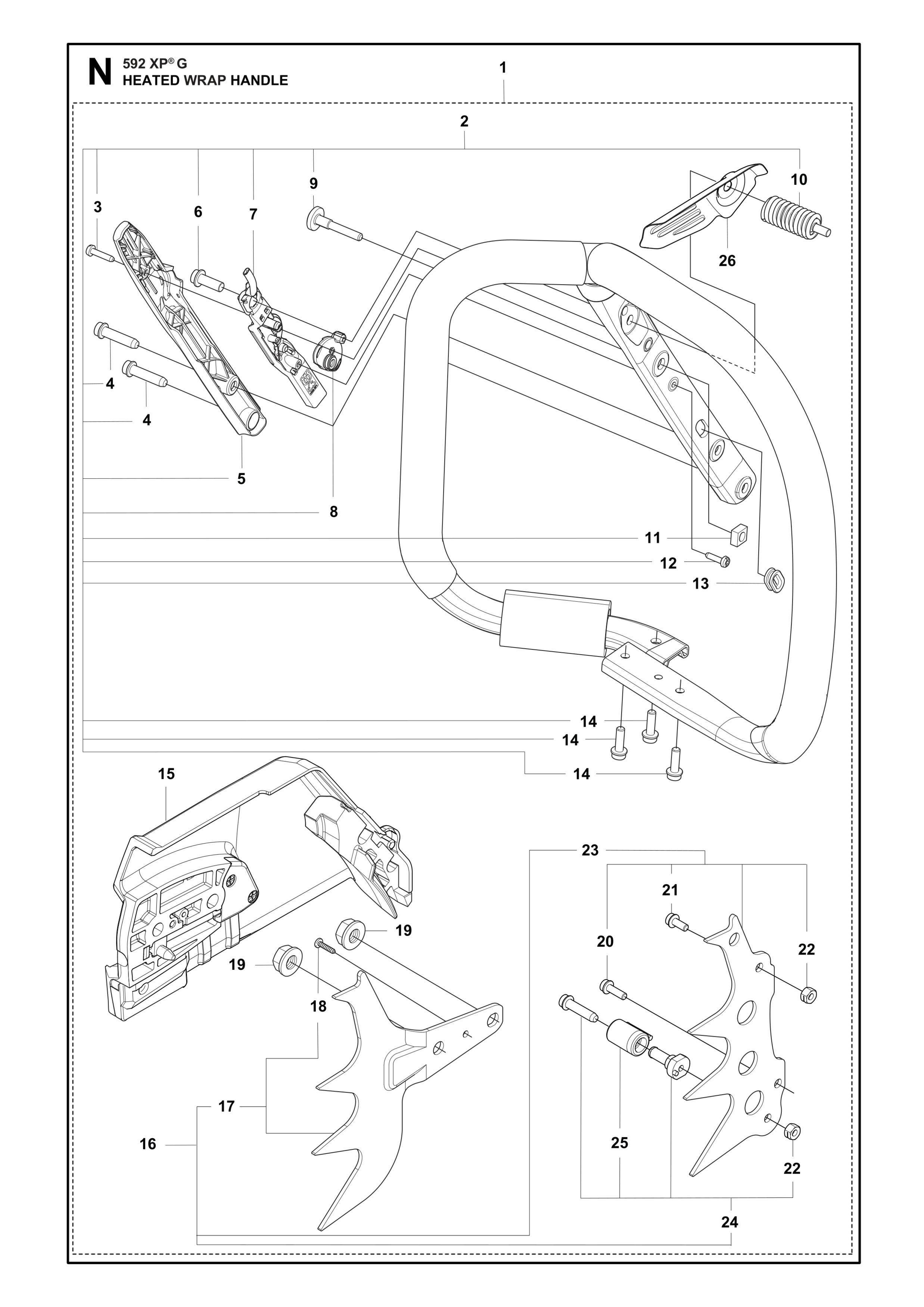 HANDLE WRAP HEATED