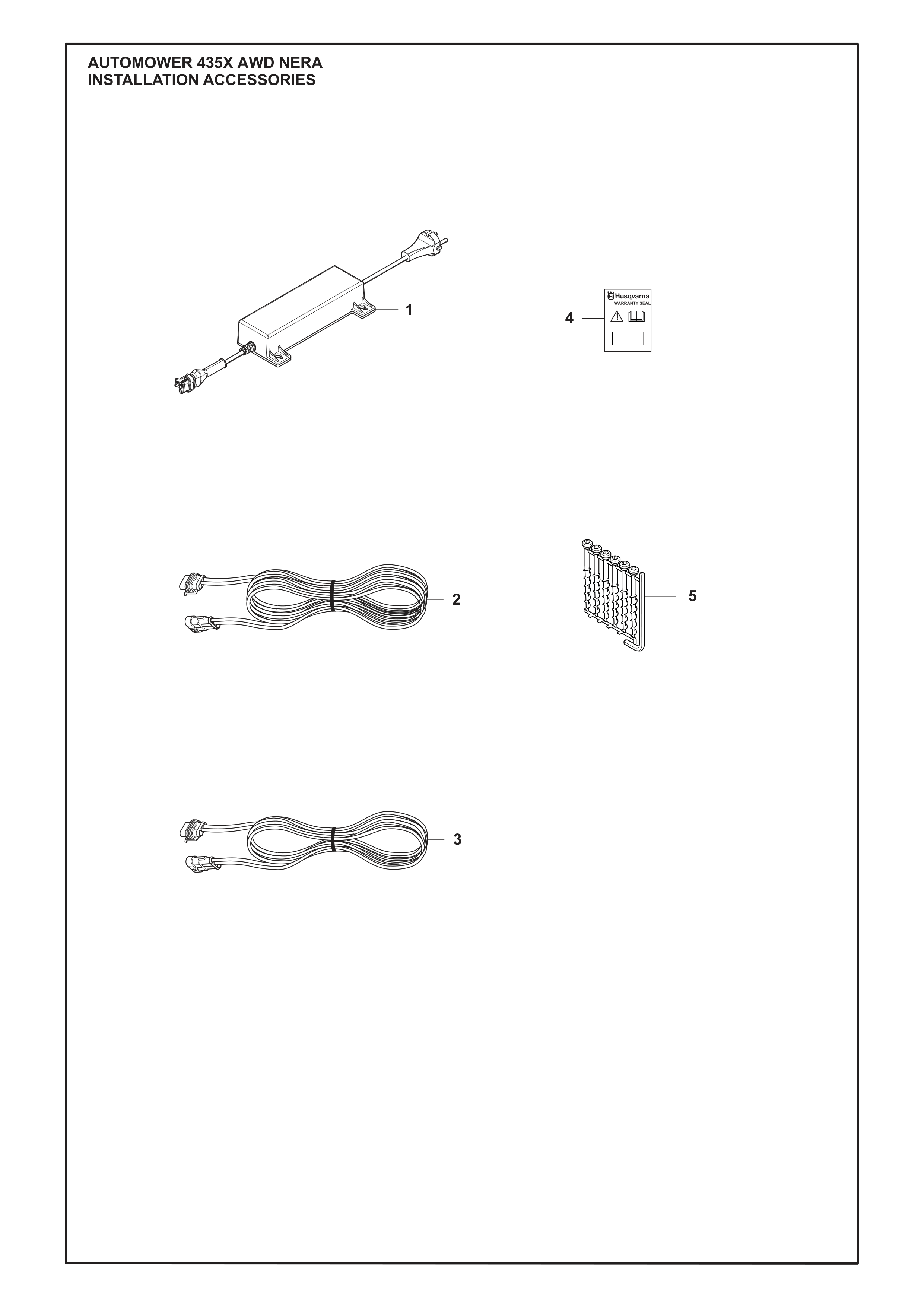 ACCESSOIRES D’INSTALLATION