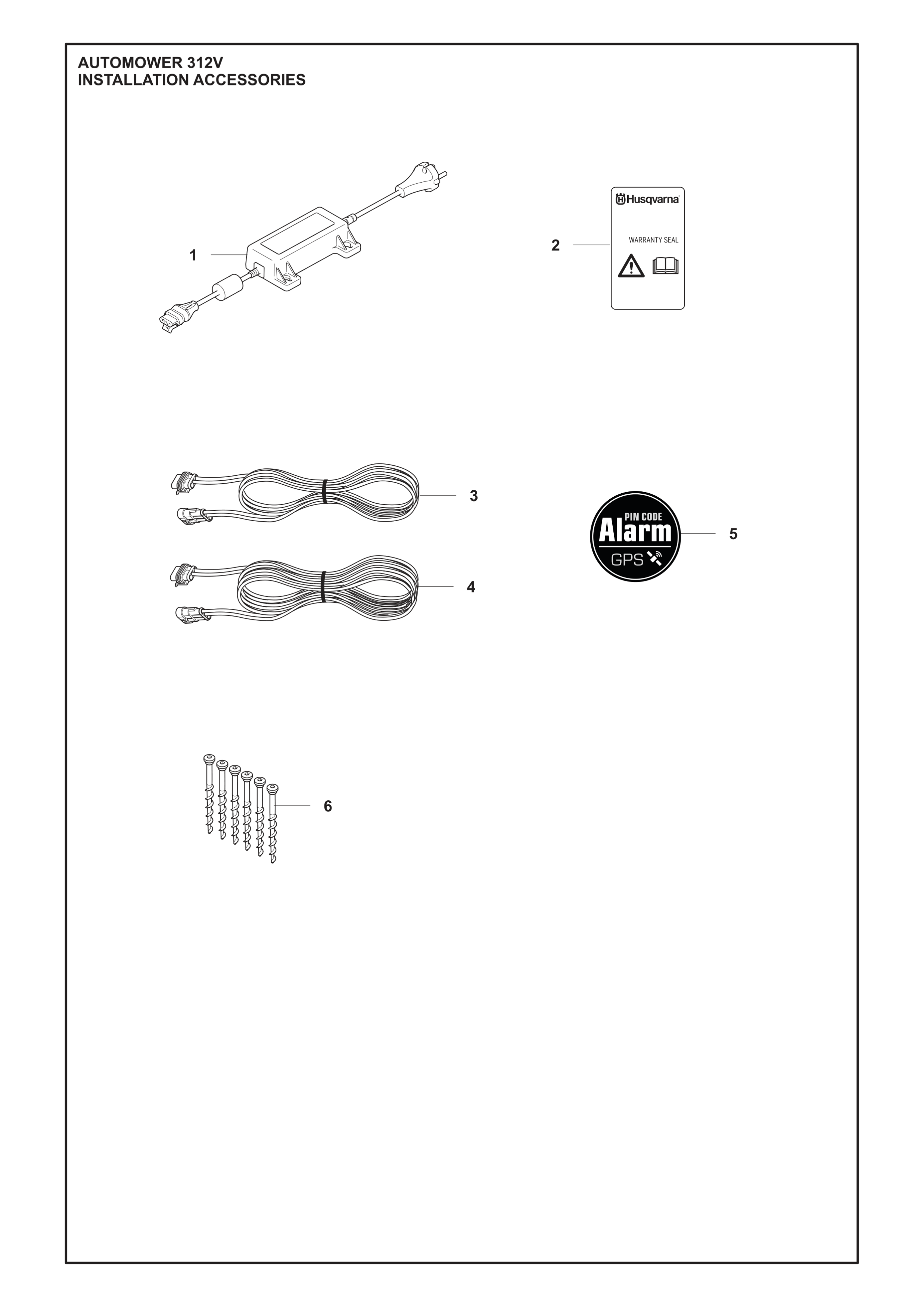 ACCESSOIRES D’INSTALLATION