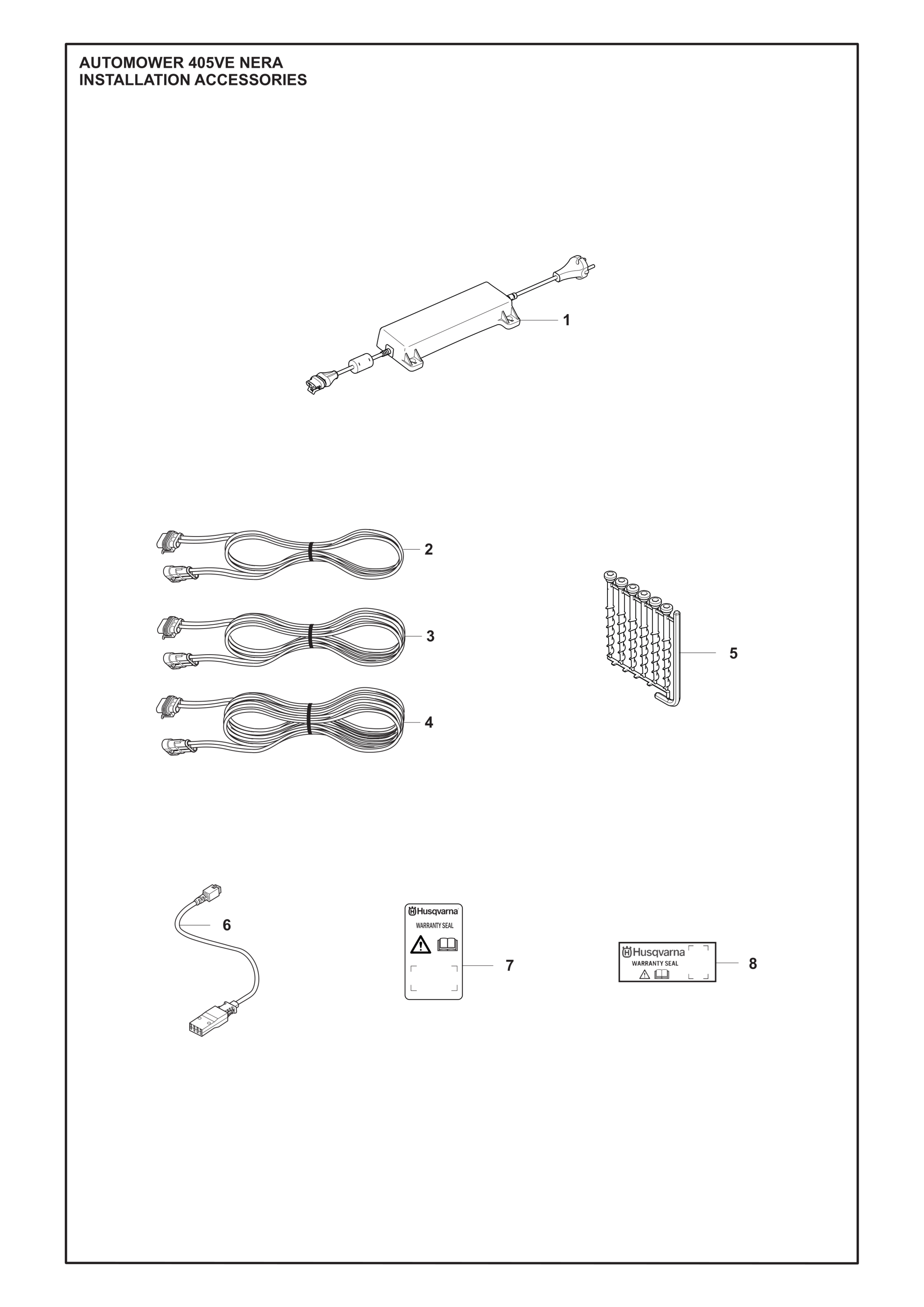 ACCESSOIRES D’INSTALLATION