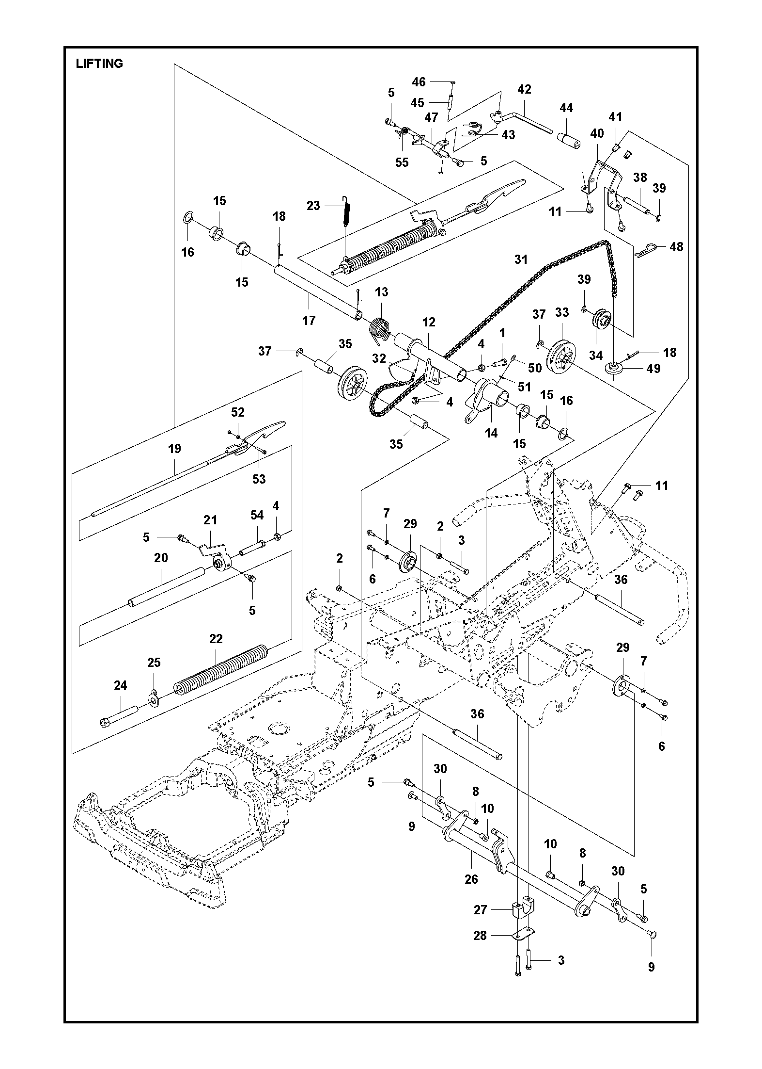 LEVAGE DE TONDEUSE / LEVAGE DE CARTER