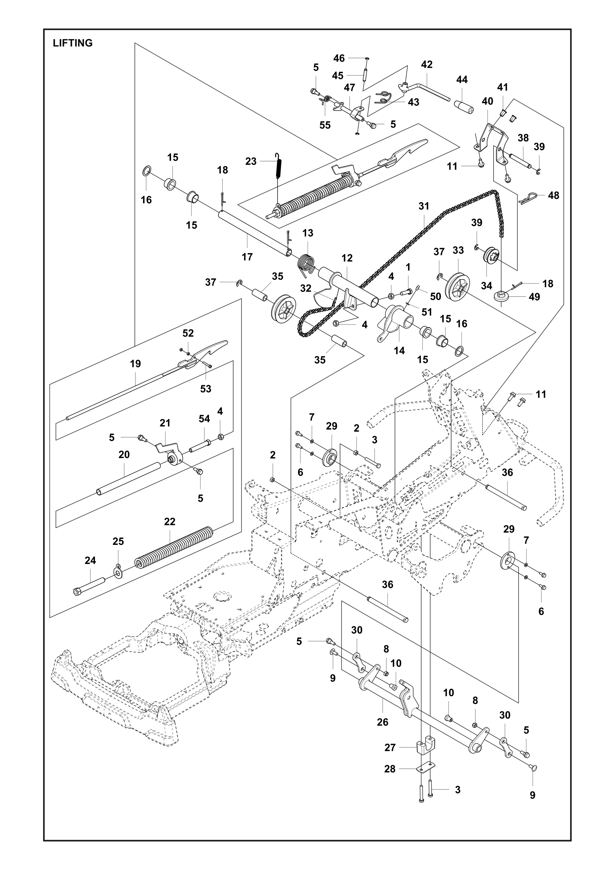 LEVAGE DE TONDEUSE / LEVAGE DE CARTER