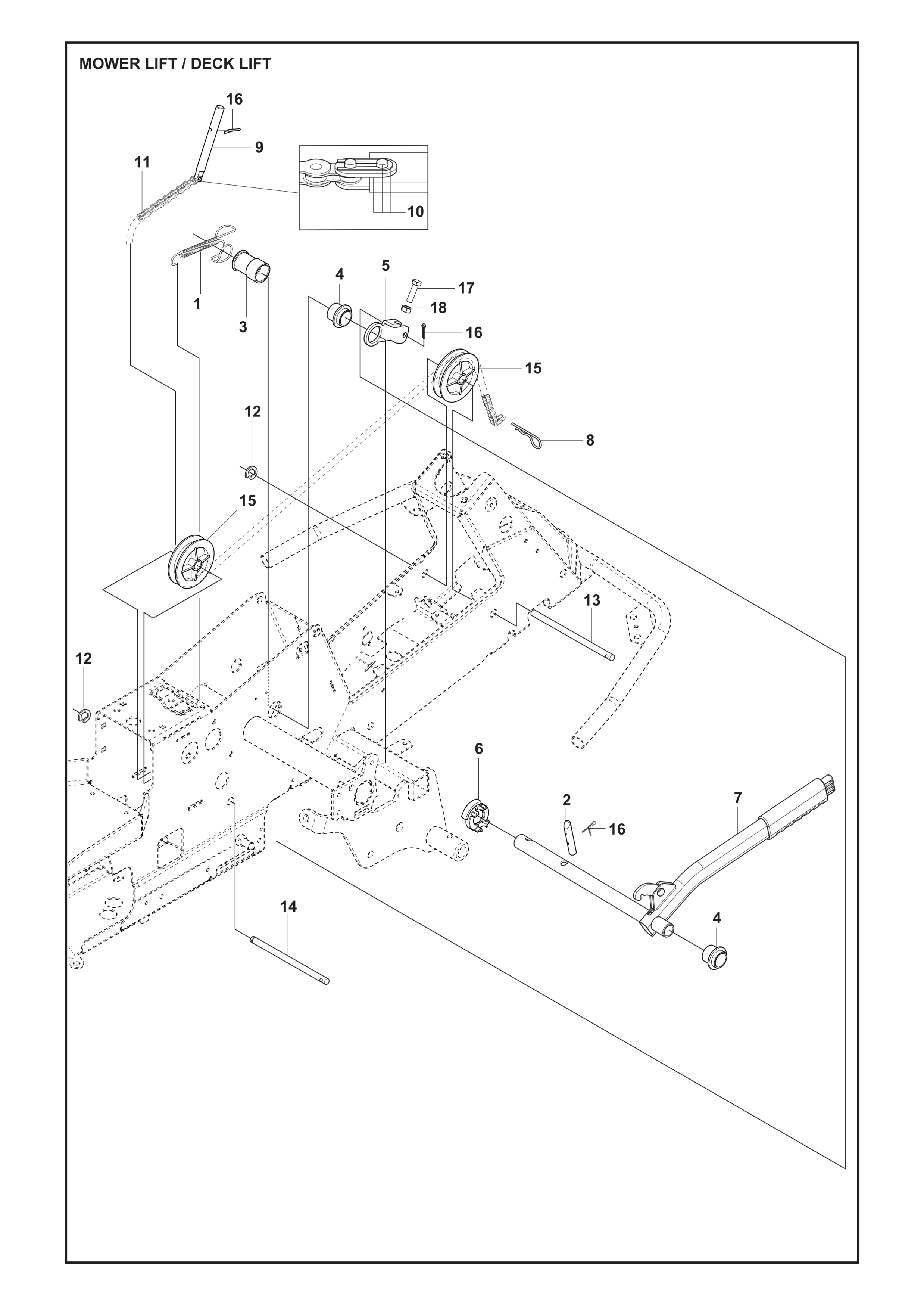 LEVAGE DE TONDEUSE / LEVAGE DE CARTER