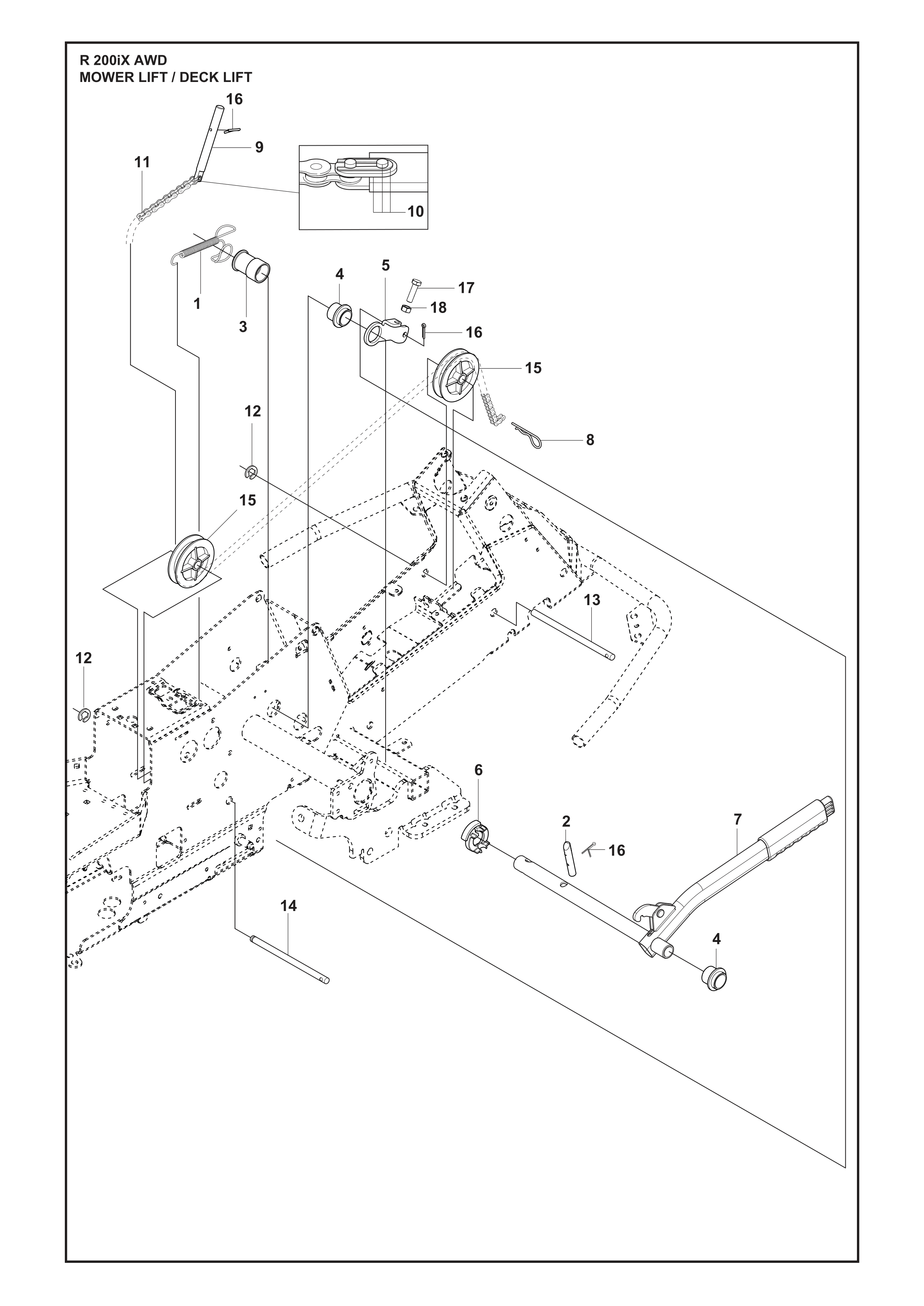 LEVAGE DE TONDEUSE / LEVAGE DE CARTER